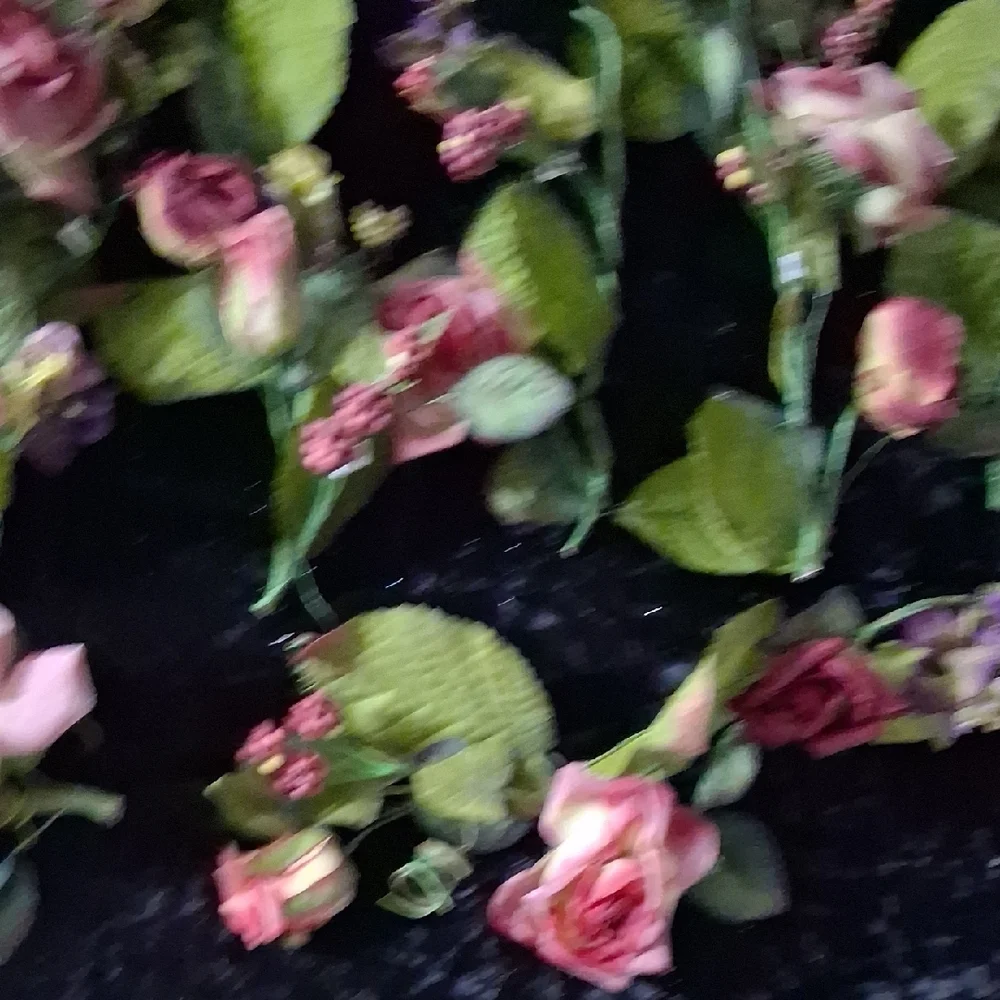 Lot of 12 Pink Rose Floral Garland Strands Faux Flower Wedding Decor 13.5